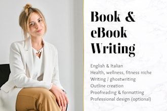 ghost write your health, wellness, fitness guide or ebook