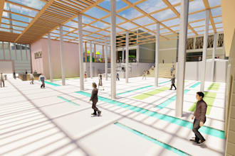 architectural design 3d render