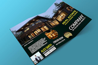 design professional and amazing bi fold, tri fold and flyer brochure