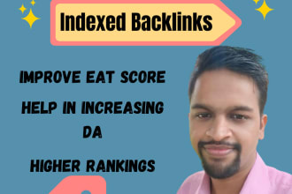 create high da no follow indexed backlink  for off page SEO