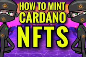 create cardano nft minting website, nft marketplace, nft game, smart contract