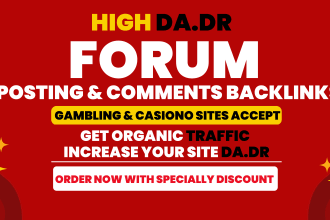 do forum backlinks and posting with niche relevant content