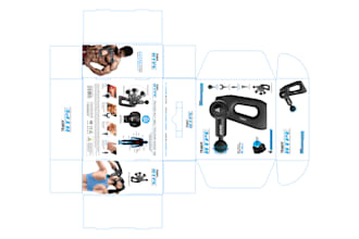 do print ready product packaging box design with 3d mockup
