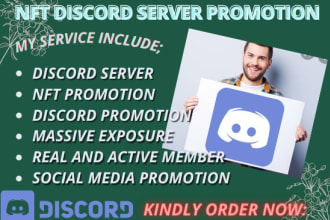 do viral and organic  discord server promotion to over 900k audience