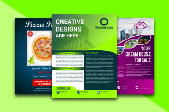 design real estate, corporate, business, event, party flyer or eflyer