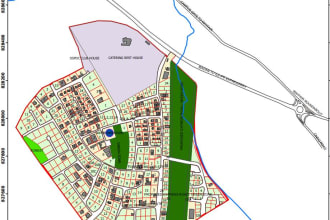 apply gis on cadastral surveying to produce and analyse maps