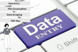 data entry,coy paste,file conversation,data mining and data scraping
