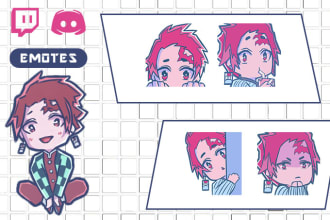 make emotes, pfp, gifs, pngtuber for you