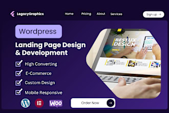 create high converting wordpress landing page elementor