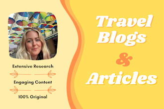 write inspiring and engaging travel content