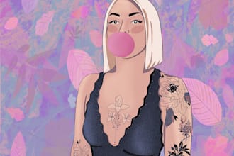 illustrate you in my unique style