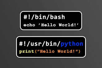 create simple python or bash scripts