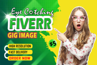 design attractive fiverr gig image thumbnail in 24 hours