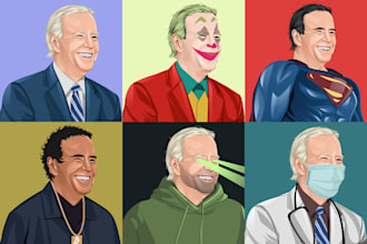 create nft character arts, illustrations for collections