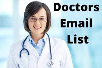do doctor email list, physician and dentist  lead generation