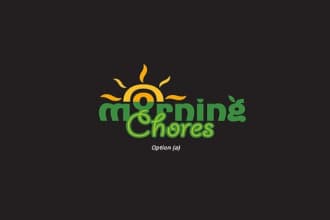 design a clean logo for morningchores