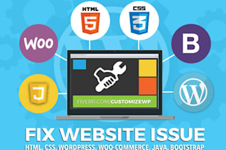 do responsive website using HTML CSS and HTML CSS bug fixing