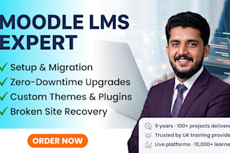 install, customize and fix your moodle lms as an expert moodle developer
