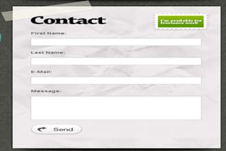 design contact us form