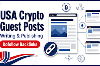 write and publish USA crypto blog guest posts with backlinks