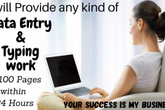 do fastest accurate data entry, copy paste and  typing work