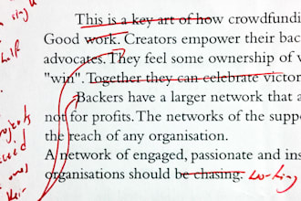 edit or proofread your content