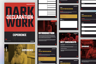 design a professional workbook for your business