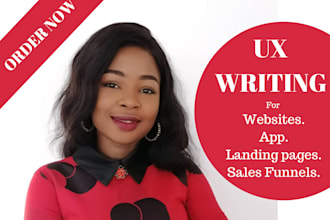 write UX content and SEO blog content for your website, app