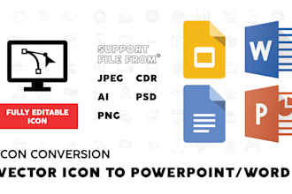 convert icon to powerpoint and word