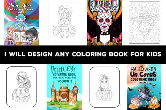 make kdp coloring book for kids with unique pages