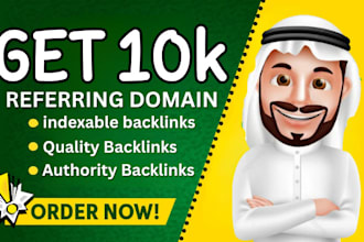 build 10k high quality referring domain backlinks boost your site google ranking
