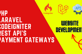 fix and develop php laravel codeigniter website with api