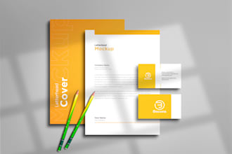 design professional logo, business card, letterhead and stationery