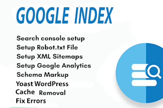 index your website on google and fix all the errors