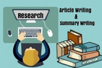 do quality research and summary writing