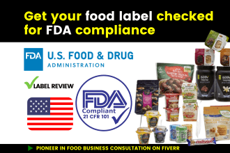 review your food label to meet fda standards