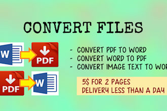 convert your PDF file into word
