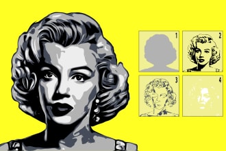design custom multi layer graffiti portrait stencil art
