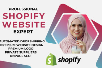 build profitable shopify website or shopify dropshipping store