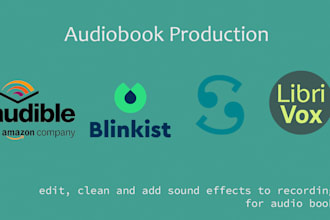 edit and do complete sound design for audio books
