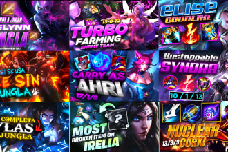 design high impact league of legends thumbnails that boost clicks