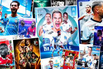 do any football matchday poster design