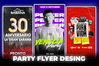 desing dj club concert event birthday or event flyer flyers