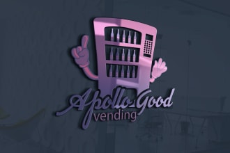 design any type of vending machine logo in 20hr