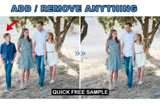 remove or add object, logo, anything on photoshop within 2 hrs