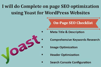 do website onpage and technical SEO of wordpress