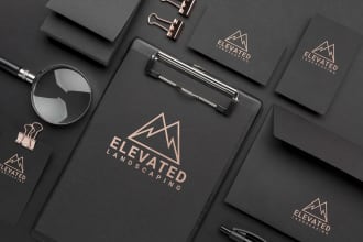 design brand style guide and minimalist logo design for you
