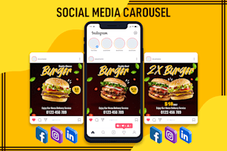 design carousel for instagram facebook linkedin