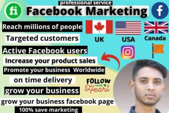 do organic facebook in promote your business USA,UK canada