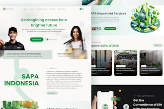 design website, landingpage with interactive prototype